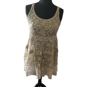 Papaya boho Beige dress size M